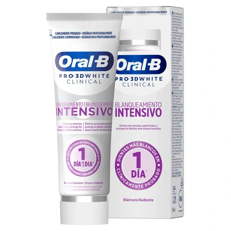 Oral-B 3Dw Pasta Dentífrica Brancura Radiante , 75 ml