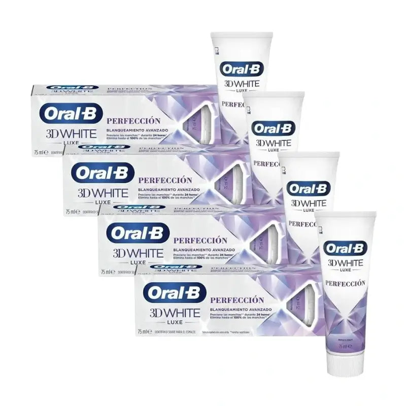 Oral-B Toothpaste 3D Luxe Perfection, 75 ml x 4 unidades
