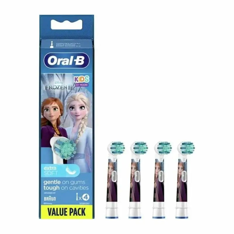 Oral B Stages Frozen Escova de dentes eléctrica recarga +3 anos 4 peças