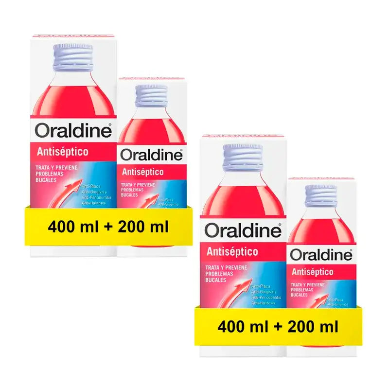 Oraldine Anti-Séptico Pack 2 x 400Ml + 200Ml