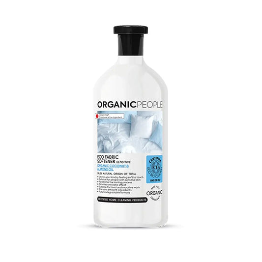 Amaciador de roupa biológico Organic People Óleo de coco e amêndoas biológico. Óleo de Coco e Amêndoas Biológico, 1000 Ml