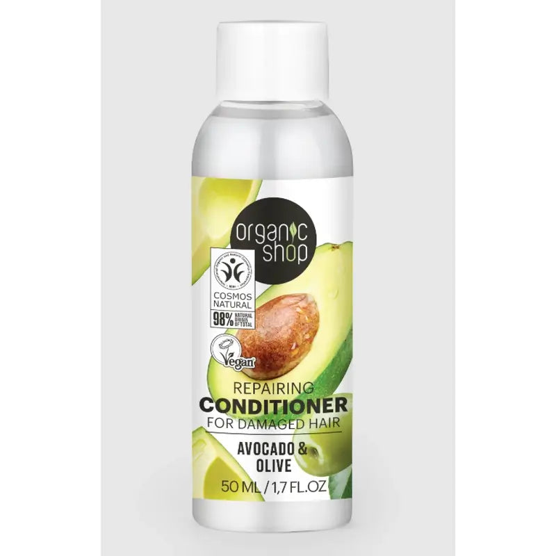 Organic Shop Abacate & Olive Repair Condicionador para cabelos danificados , 50 ml