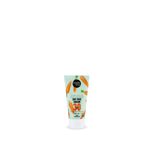 Organic Shop Cenoura + Antioxidante Proteção Solar Creme de Dia para o Rosto Spf30, 50 Ml