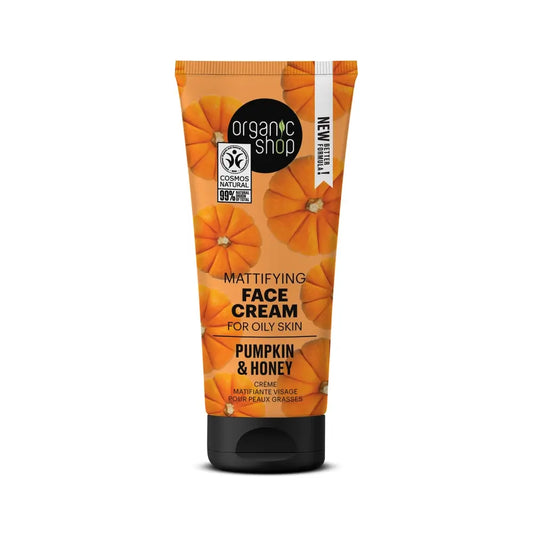 Creme Facial Matificante para Pele Oleosa Abóbora e Mel, 50ml