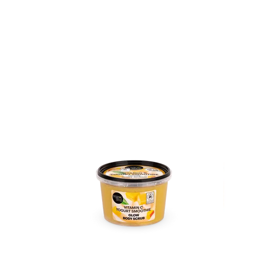 Organic Shop Glow Effect Yougur Smoothie Esfoliante Corporal com Vitamina C, 250 Ml