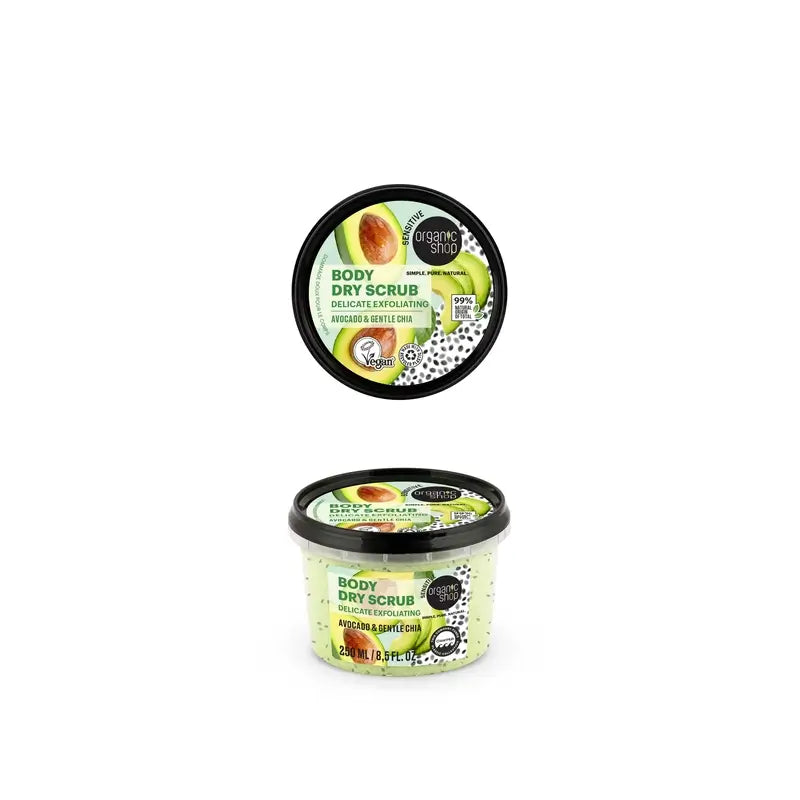Organic Shop Abacate & Chia Esfoliante Corporal , 250 ml