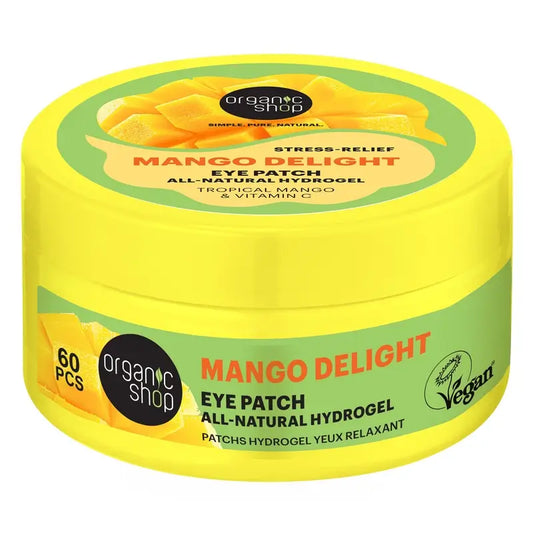 Organic Shop Fac Anti-Stress Hydrogel Eye Contour Patches "Mango Delight", 60 unid.