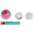 Organic Shop Fac Raspberry Boost" Patches de hidrogel anti-inchaço para a zona do contorno dos olhos 60 unidades