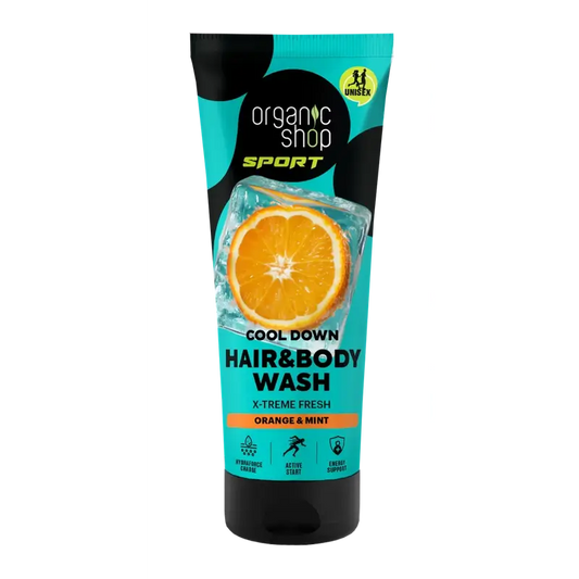 Organic Shop X-Treme Fresh Gel de Duche e Champô Refrescante, 200 Ml