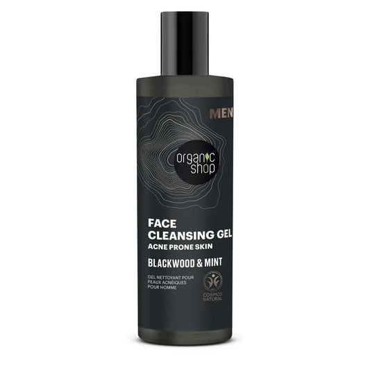 Gel de limpeza com casca de carvalho e hortelã-pimenta para peles acneicas, 200 ml