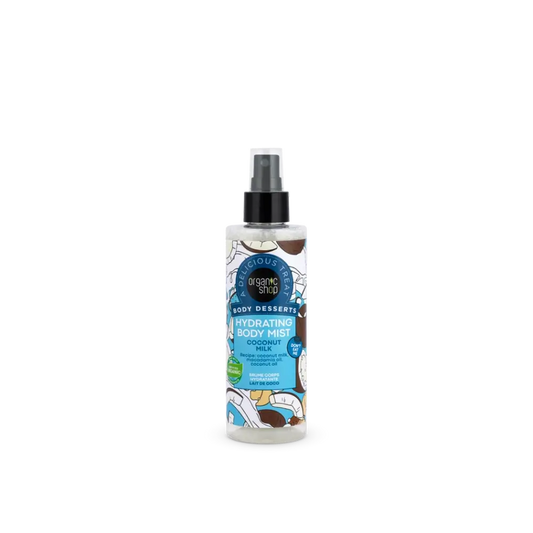 Névoa Corporal Hidratante Leite de Coco Organic Shop, 200 Ml