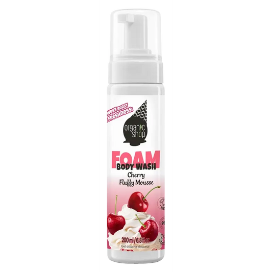 Organic Shop Ogs Gel de Duche Mousse Cereja Gel de Duche, 200 ml
