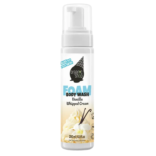 Organic Shop Ogs Ice Vanilla Cream Gel de duche com espuma , 200 ml