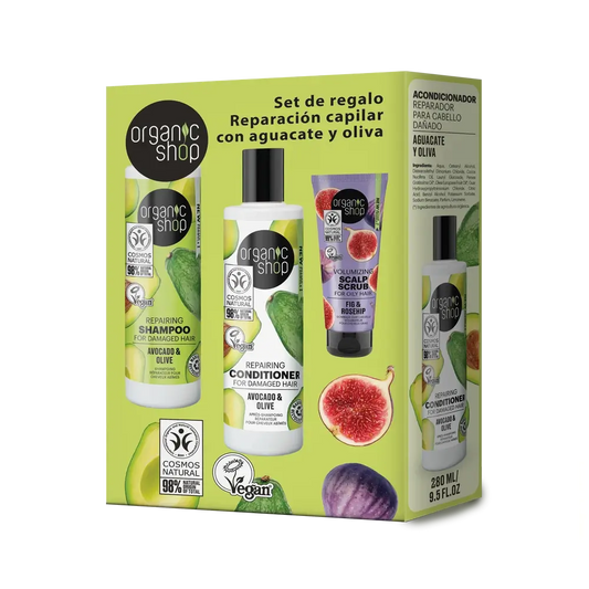 Conjunto de oferta Organic Shop Os Repairing Hair, 280Ml / 280Ml / 75Ml