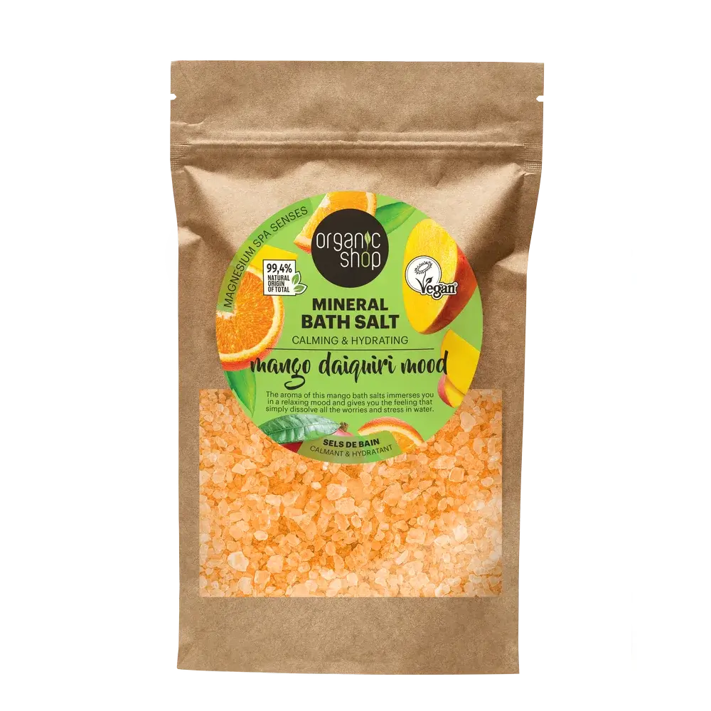 Sais de Banho Minerais Organic Shop Daiquiri Mood Mango, 500 G
