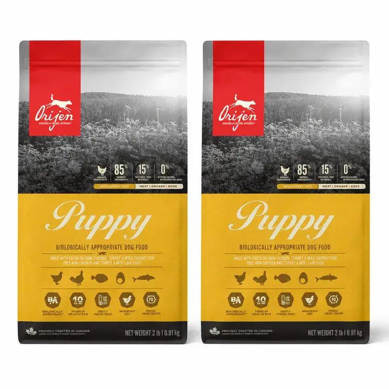 Orijen Canine Puppy 2 X 11,4 Kg Alimento para cães , embalagem 2
