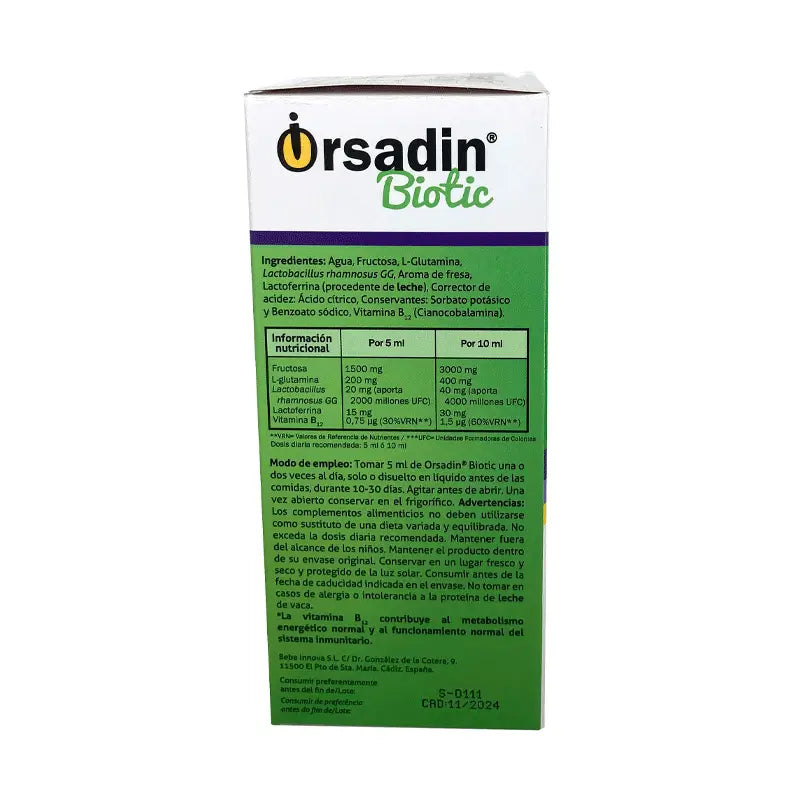 Líquido biótico de orsadin, 100 ml