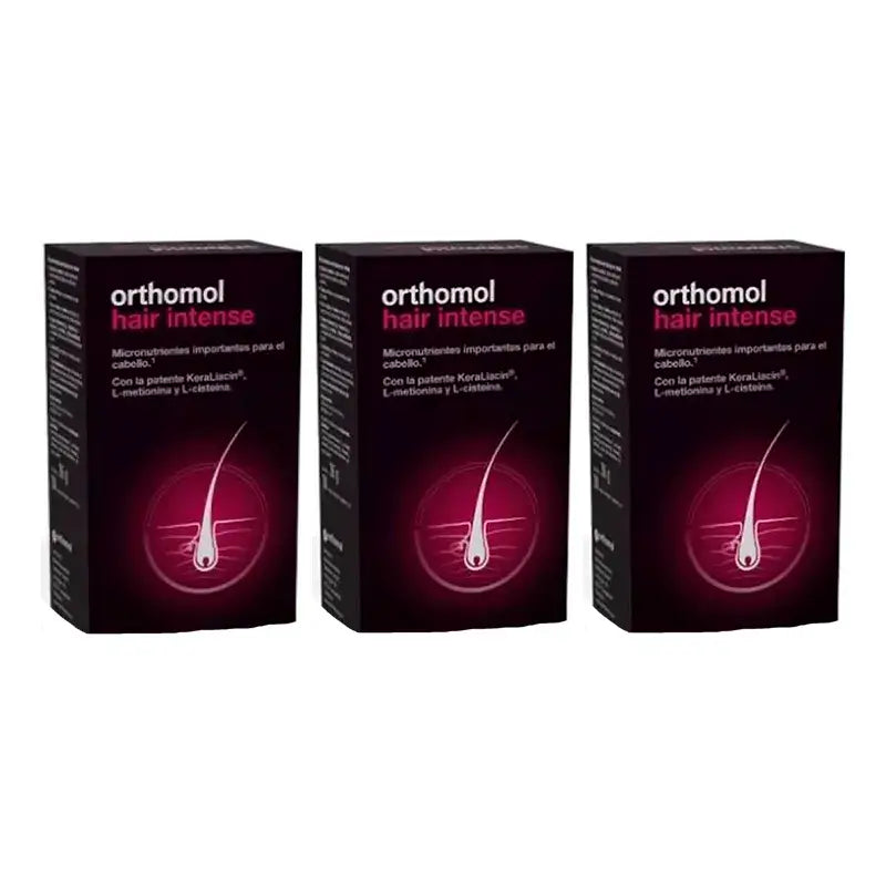 Orthomol Hair Intense, Embalagem 3 x 60Caps.