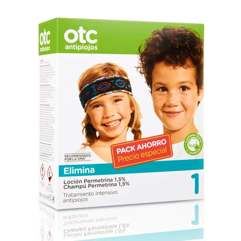 OTC ANTI-LICE PACK PERMETRINA PERMETRINA ANTI-LICE E LÊNDEAS 1,5