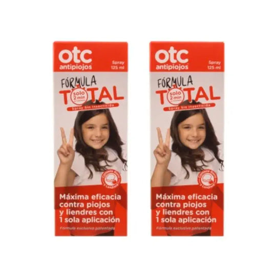 Spray anti-piolhos OTC Total Formula Pack 2 x 125 ml