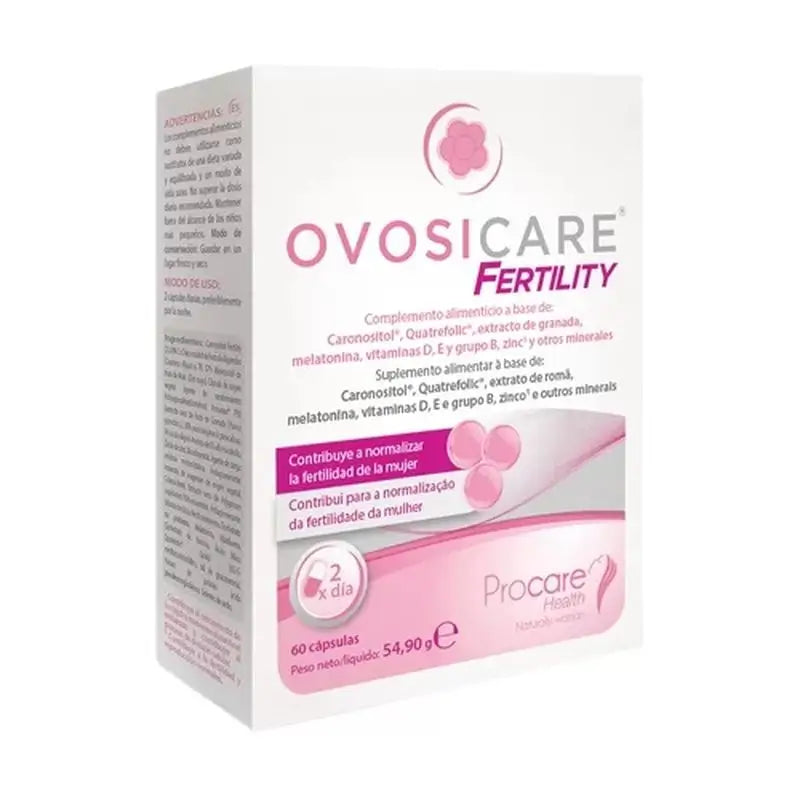 Ovosicare Suplemento Alimentar para a Fertilidade, 60 cápsulas
