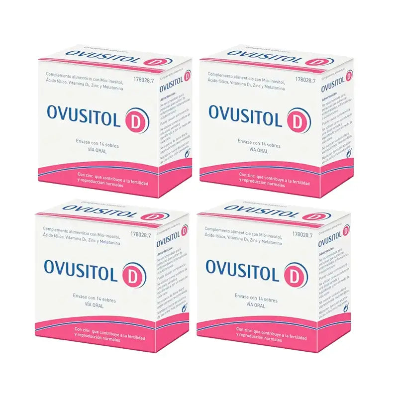 Ovusitol D, embalagem de 4 x 14 envelopes