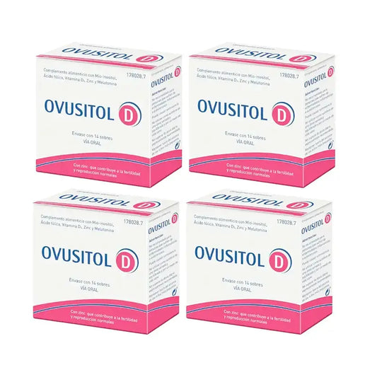 Ovusitol D, embalagem de 4 x 14 envelopes