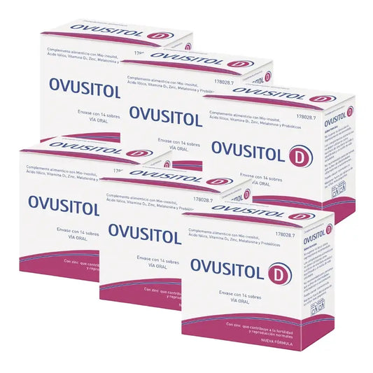 Ovusitol D, embalagem de 6 x 14 envelopes