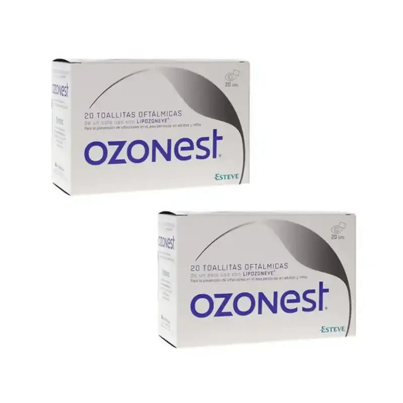 Ozonest Toalhetes Oftálmicos, 2X20 Toalhetes