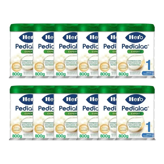 Hero Baby Pedialac 1 Leite Inicial, embalagem de 12 x 800g