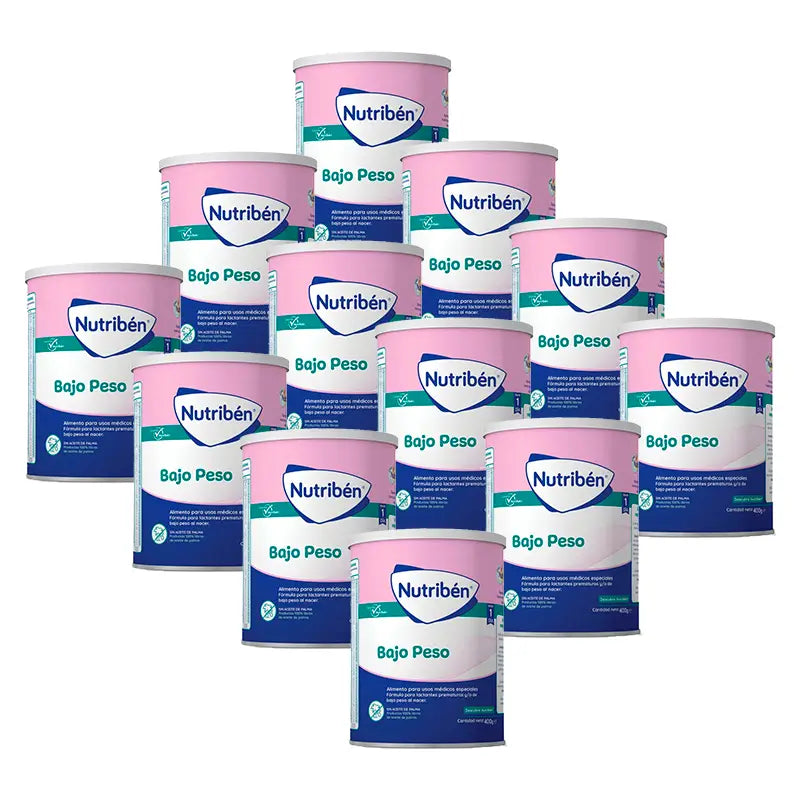 Leite de baixo peso Nutribén, 12 X 400 gramas