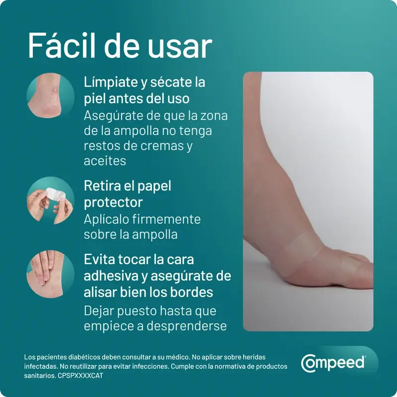 Pacote de pensos para pés e dedos Compeed, 2x8 unidades