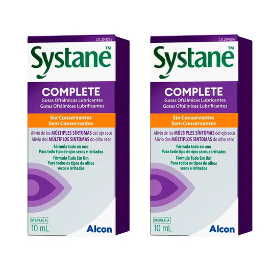 Systane Complete, embalagem de 2 x 10 ml