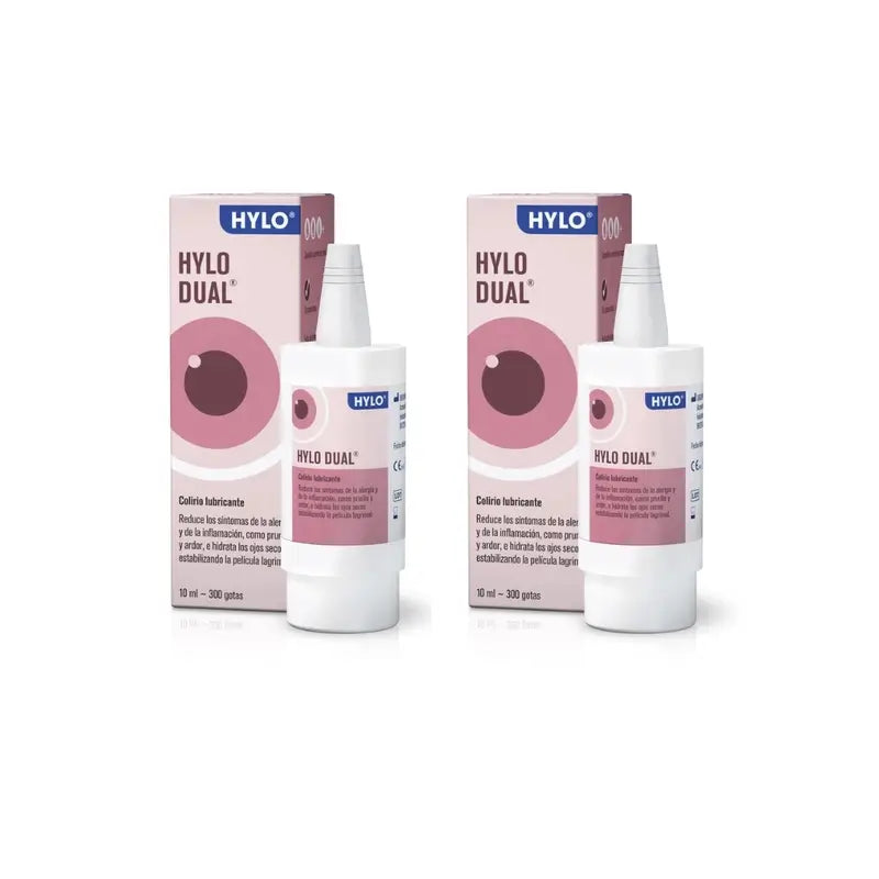 Hylo Dual Eye Drops 10 ml, embalagem de 2