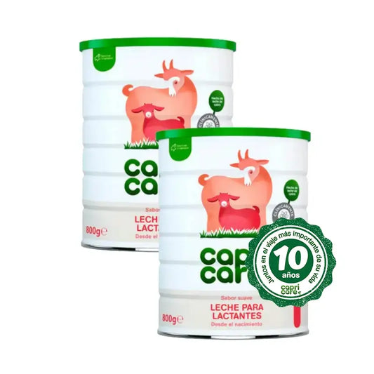 Leite para bebés Capricare 1, embalagem de 2 x 800g