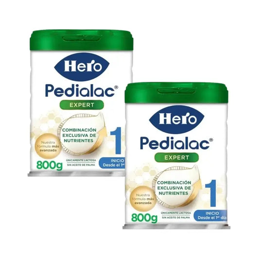 Hero Baby Pedialac 1 Leite de arranque, embalagem de 2 x 800 g