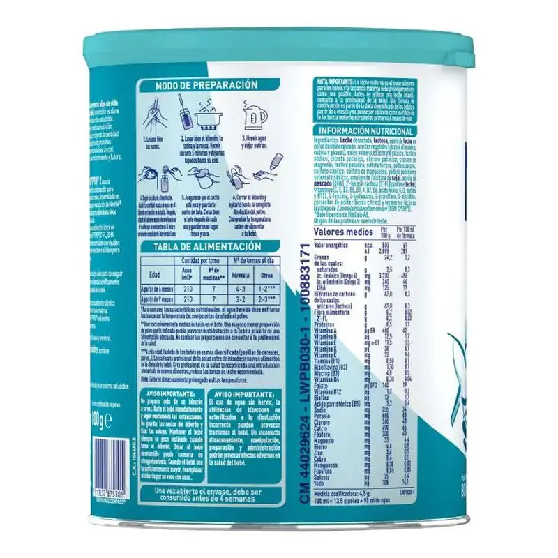 Nestlé Nan Optipro 2 Fórmula de leite, 2X800g
