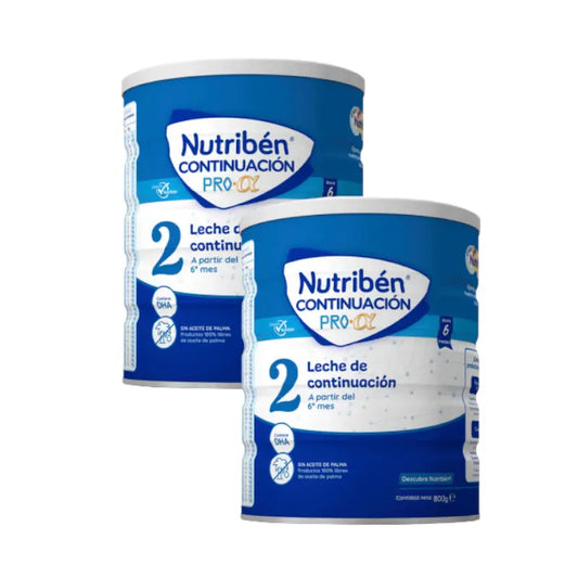 Embalagem 2 X Nutriben Continuacion Leite Pro-Alfa, 800 gr