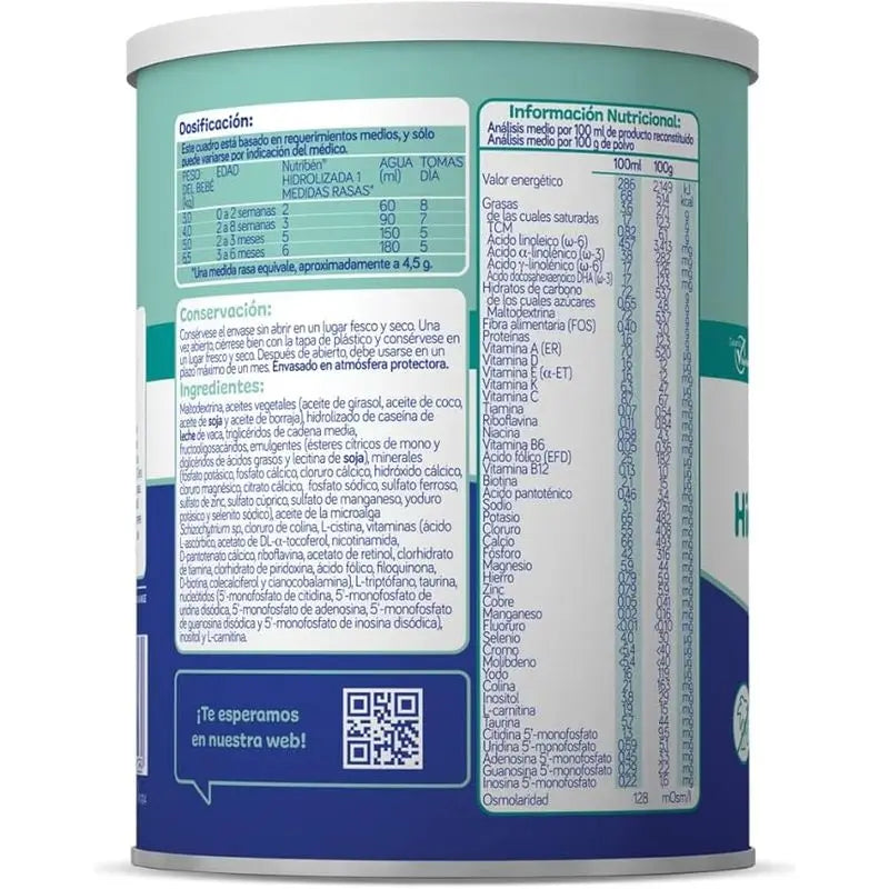 Nutribén Leite Hidrolisado 1, 2 x 400 g