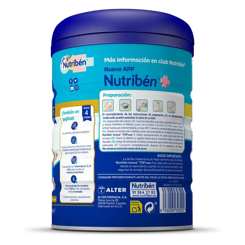 Nutribén Innova 1 Top Protein Starter Leite, 2 X 800 g