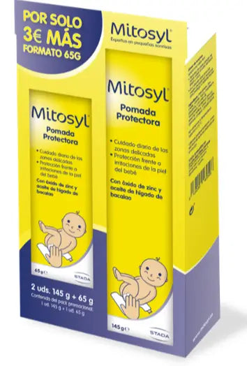 Mitosyl Pomada protetora 210 gr, embalagem 145gr + 65gr