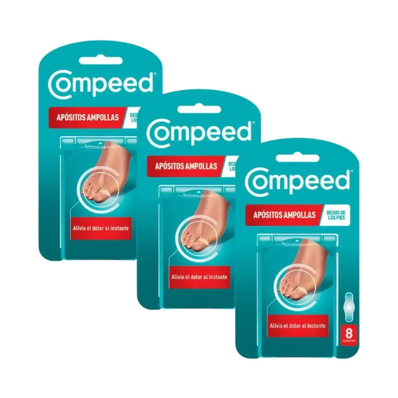 Pack de pensos para pés e dedos Compeed, 3x8 unidades