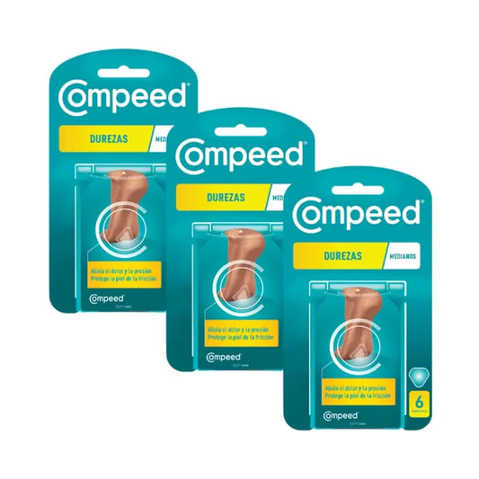 Pensos Compeed Pack de dureza média, 3x6 unidades