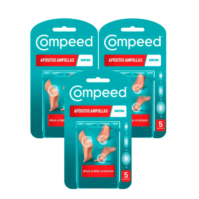 Embalagem Compeed Pack Blisters mistos, 3x5 unidades
