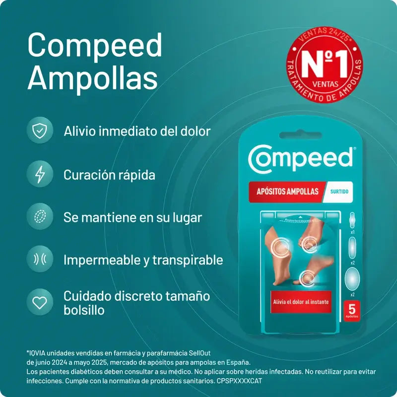Embalagem Compeed Pack Blisters mistos, 3x5 unidades