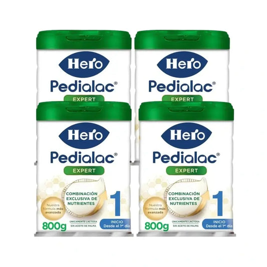 Hero Baby Pedialac 1 Leite de arranque, embalagem de 4 x 800 g