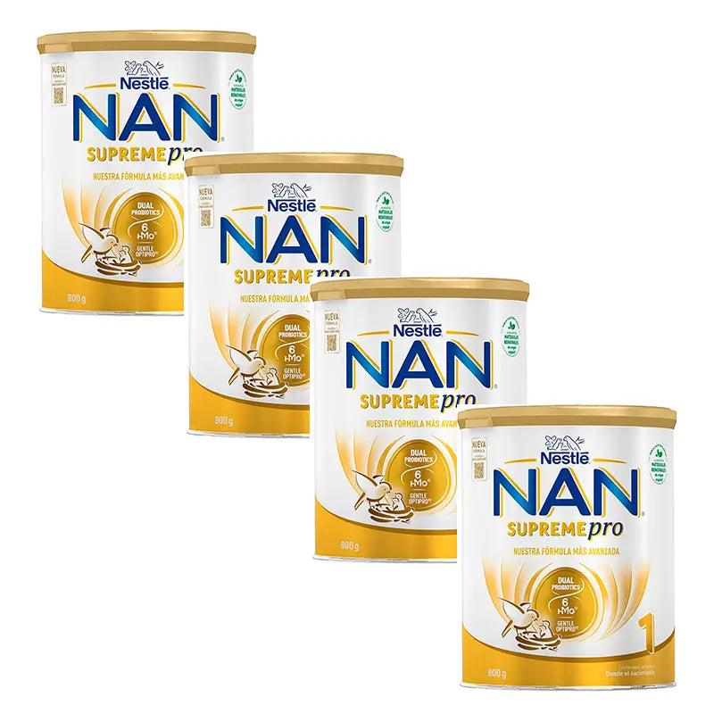 Leite inicial Nestlé Nan Supreme Pro 1, 4X800 g