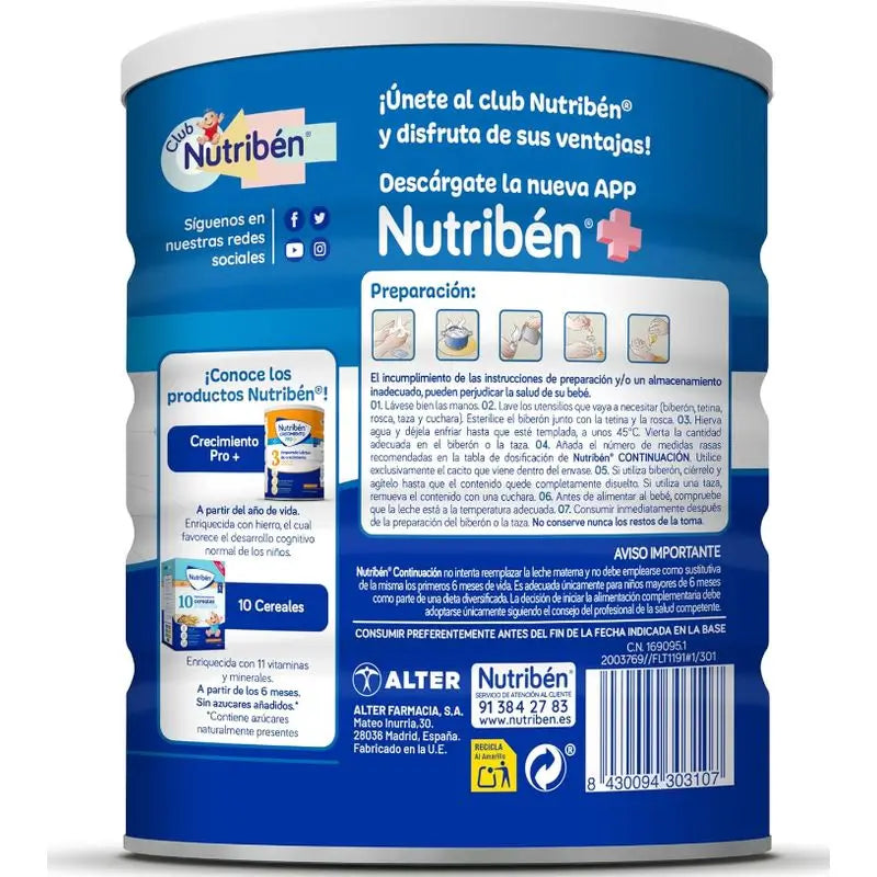 Nutribén Pro-Alfa 2 Leite de Continuação, 4 X 800 g