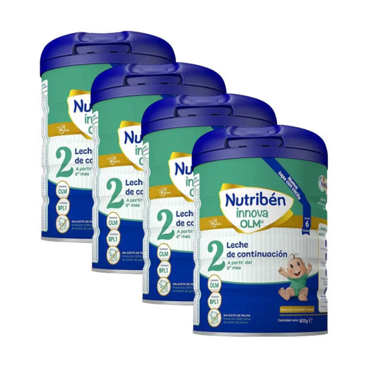Embalagem 4 X Nutriben Innova 2 Leite, 800g