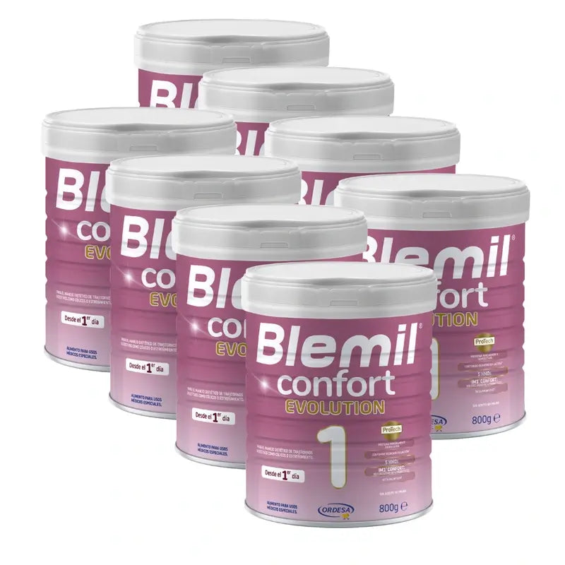 Blemil 1 Comfort Evolution, embalagem 8x800g